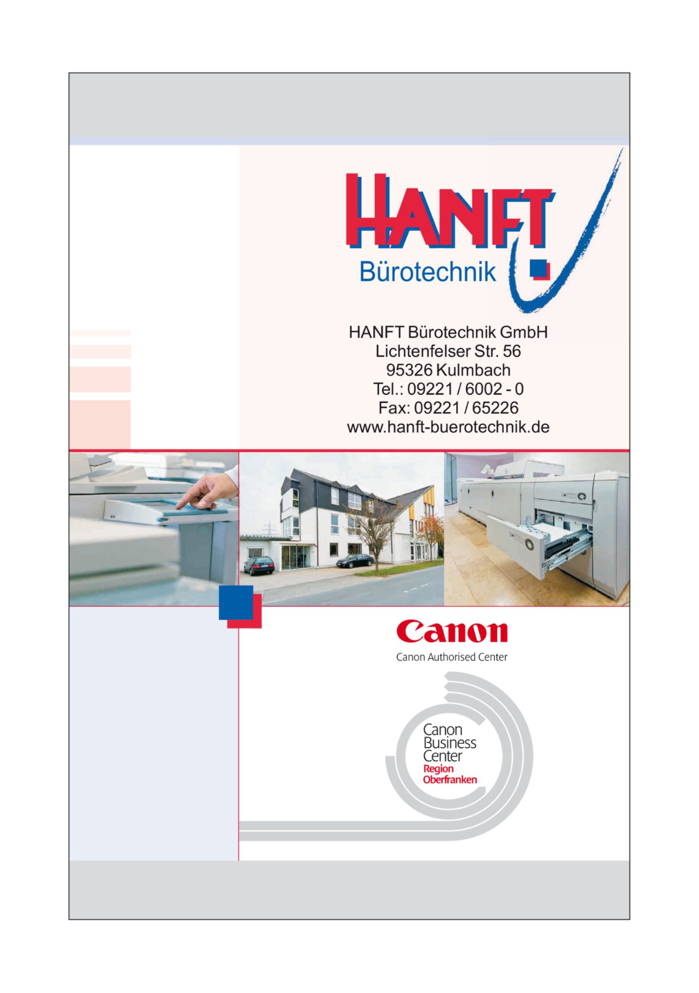 Anzeige: Hanft Bürotechnik GmbH, Kulmbach